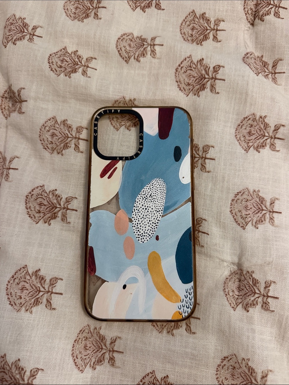 Casetify Abstract Blue Multi-Color iPhone 12 Pro Max Case